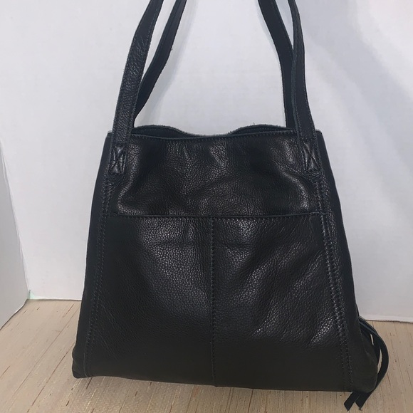 Margot New York Marcie Marcy Handbag Buttery Leather Black Classic Old Money - Picture 3 of 16